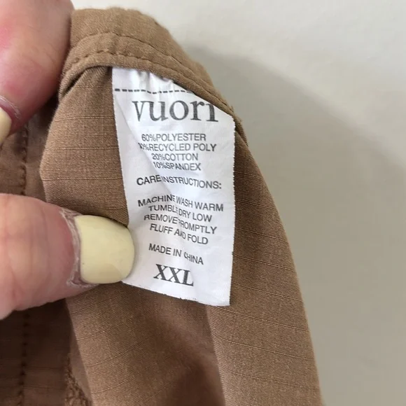 Vuori Men’s Ripstop Climber Short Khaki Size XXL - Picture 8 of 8